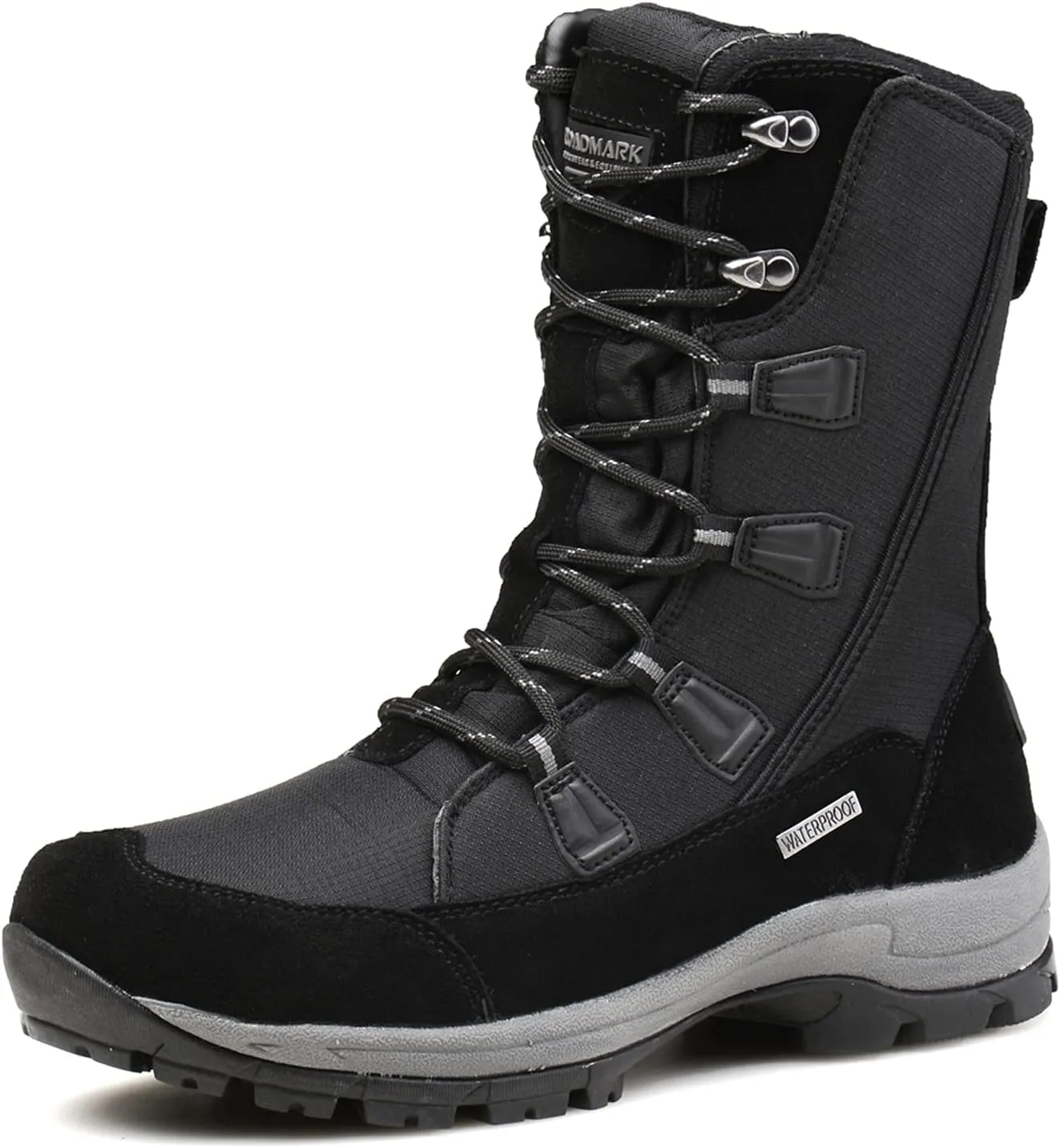 ROCKMARK Women's Waterproof Snow Boots Mid Calf Warm Winter Outdoor Footwear