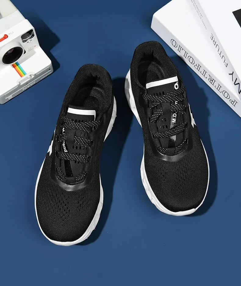 Running Shoes for Men Wide Toe 2024 Trendy Casual Jogging Sneaker Men's Impact-Absorbing Road Running Trainers Comfortable Lightweight Breathable Mesh Walking Tennis Athletic Shoes