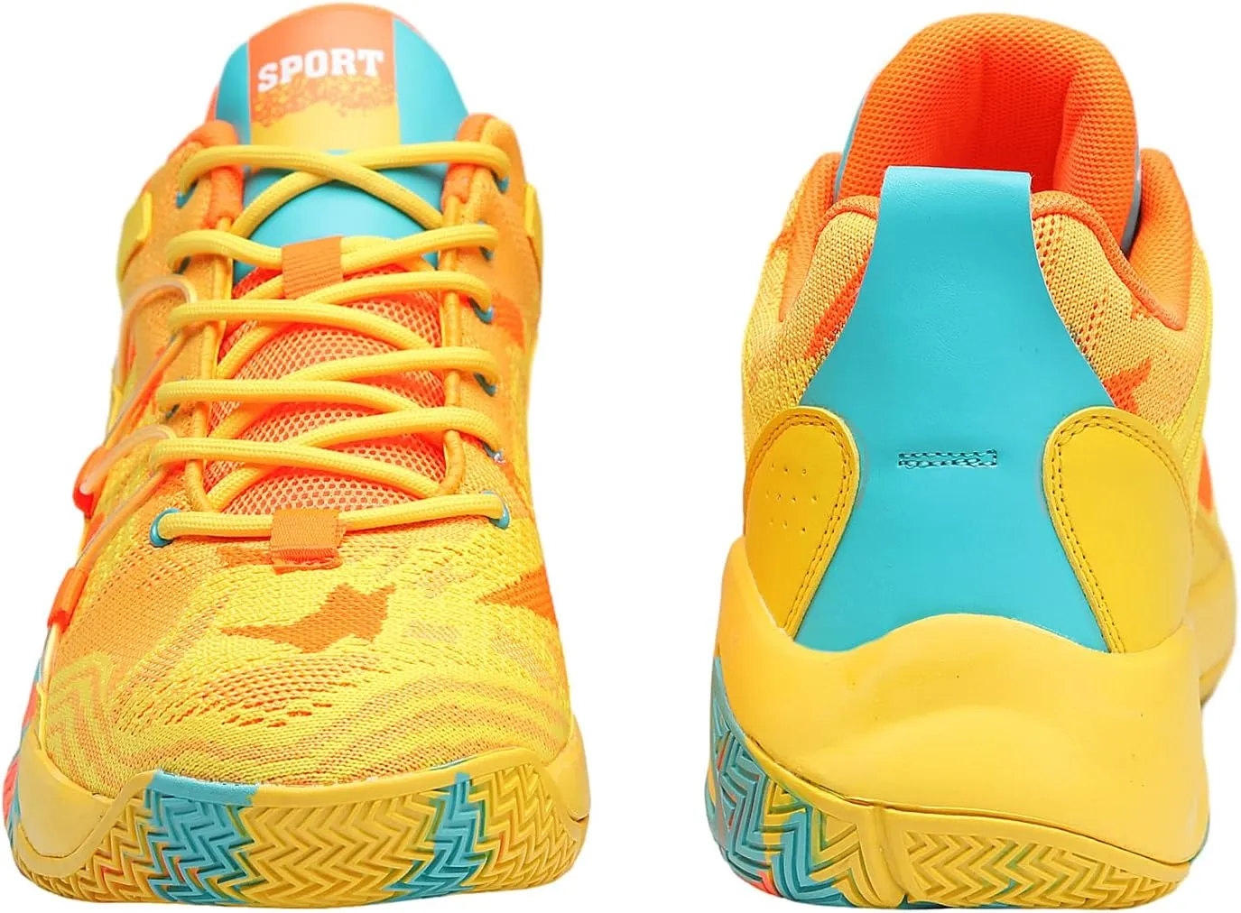 SANEARDE Mens Basketball Shoes High Top Breathable Non Slip Outdoor Sneakers Cushioning Workout Shoes for Fitness