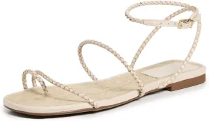 SCHUTZ Women's Kaya Straw Flat Sandals