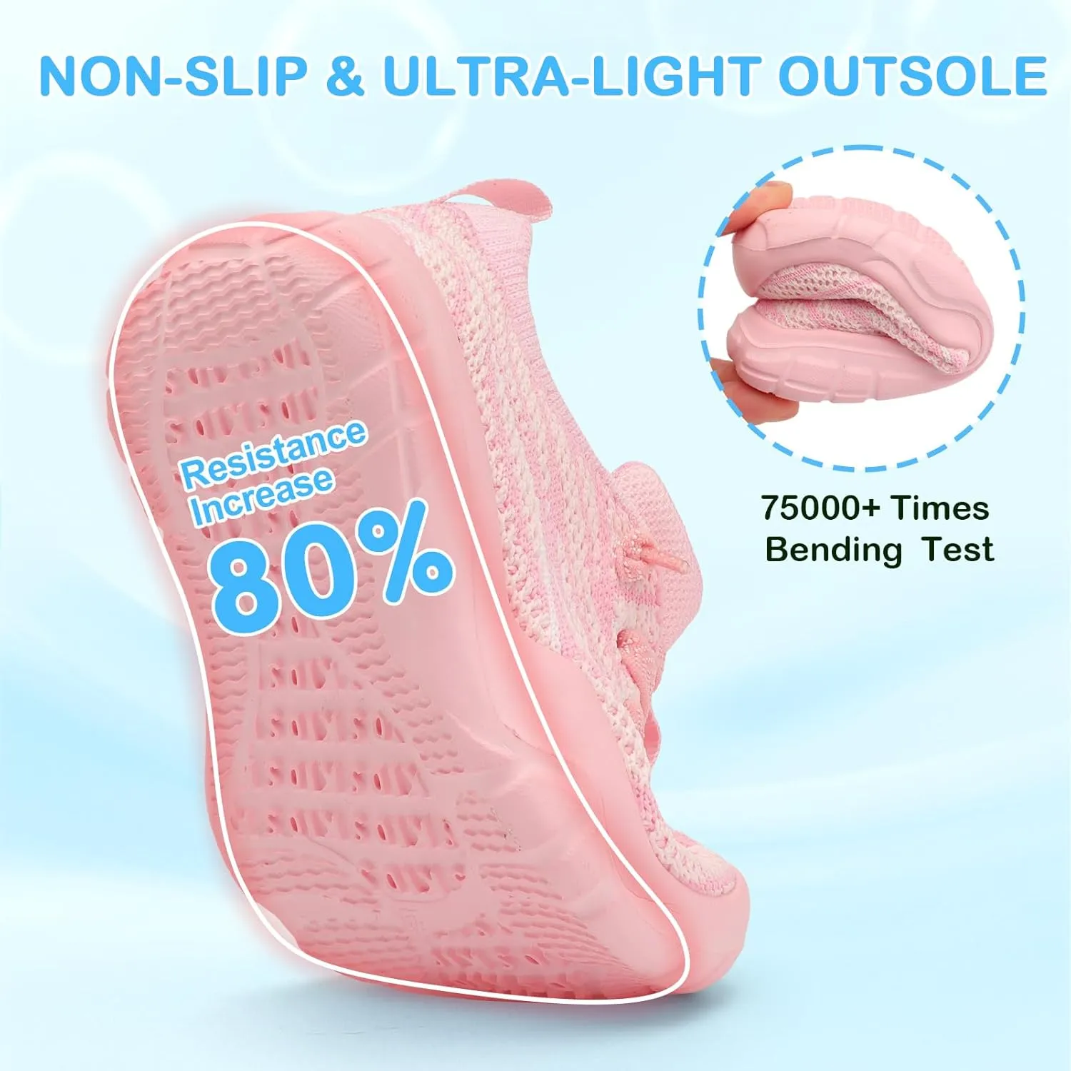 Scurtain Toddler Shoes Boys Girls Barefoot Shoes Kids Breathable Sneakers Slip on Toddler Sneakers