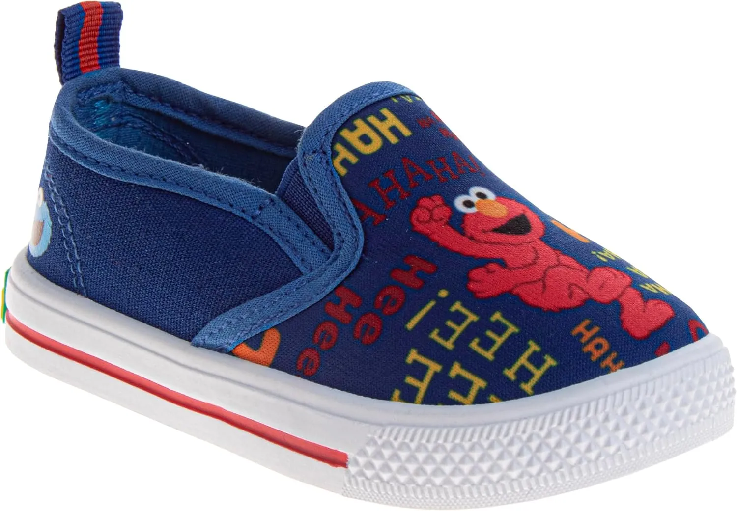 Sesame Street Elmo Shoes,Slip On Sneaker Toddler,Indoor Outdoor Bottom,Toddler Size 5 to 10