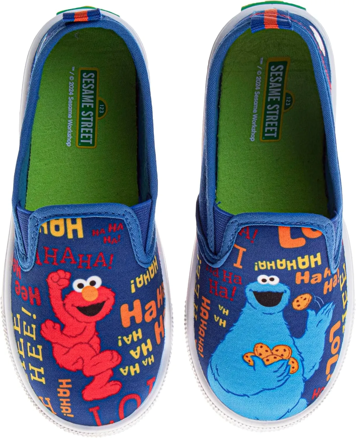 Sesame Street Elmo Shoes,Slip On Sneaker Toddler,Indoor Outdoor Bottom,Toddler Size 5 to 10