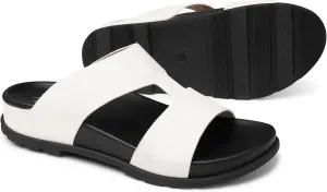 SHIBEVER Flat Sandals for Women Dressy: Summer Arch Support Comfortable Slip On Slide Sandal