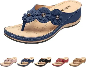 Shoes for Women, Women Summer Dressy Sandals Trendy Wedge Sandal Thong Slippers Comfy Walk Flip Flops