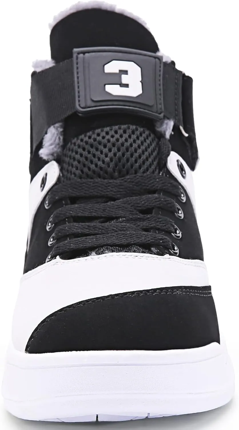 Shoes Men's High Top Fashion Sneakers Outdoor Casual Sports Shoes Training Leather Shoes Mens Flats