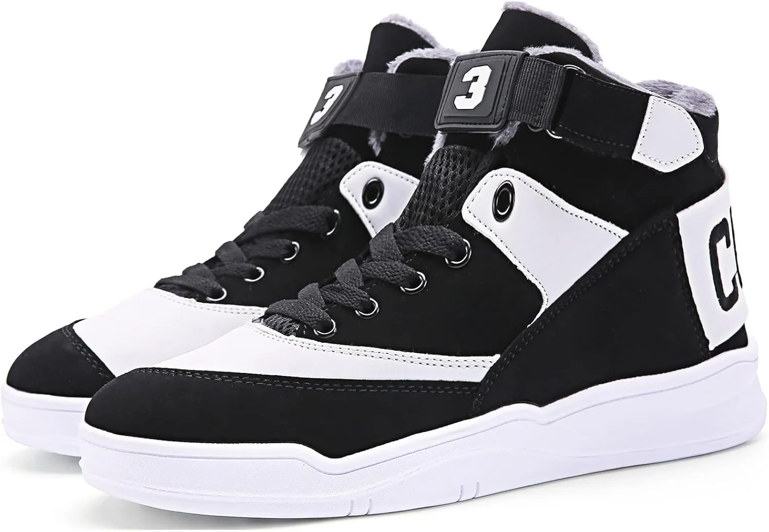 Shoes Men's High Top Fashion Sneakers Outdoor Casual Sports Shoes Training Leather Shoes Mens Flats