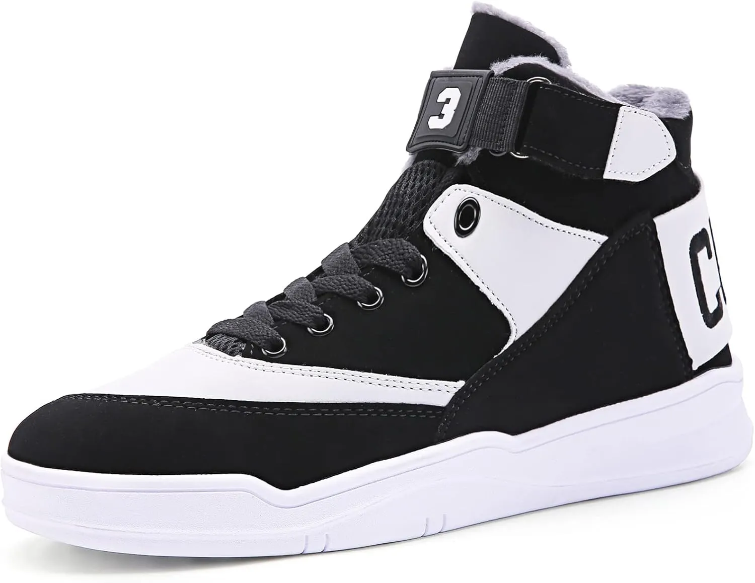 Shoes Men's High Top Fashion Sneakers Outdoor Casual Sports Shoes Training Leather Shoes Mens Flats