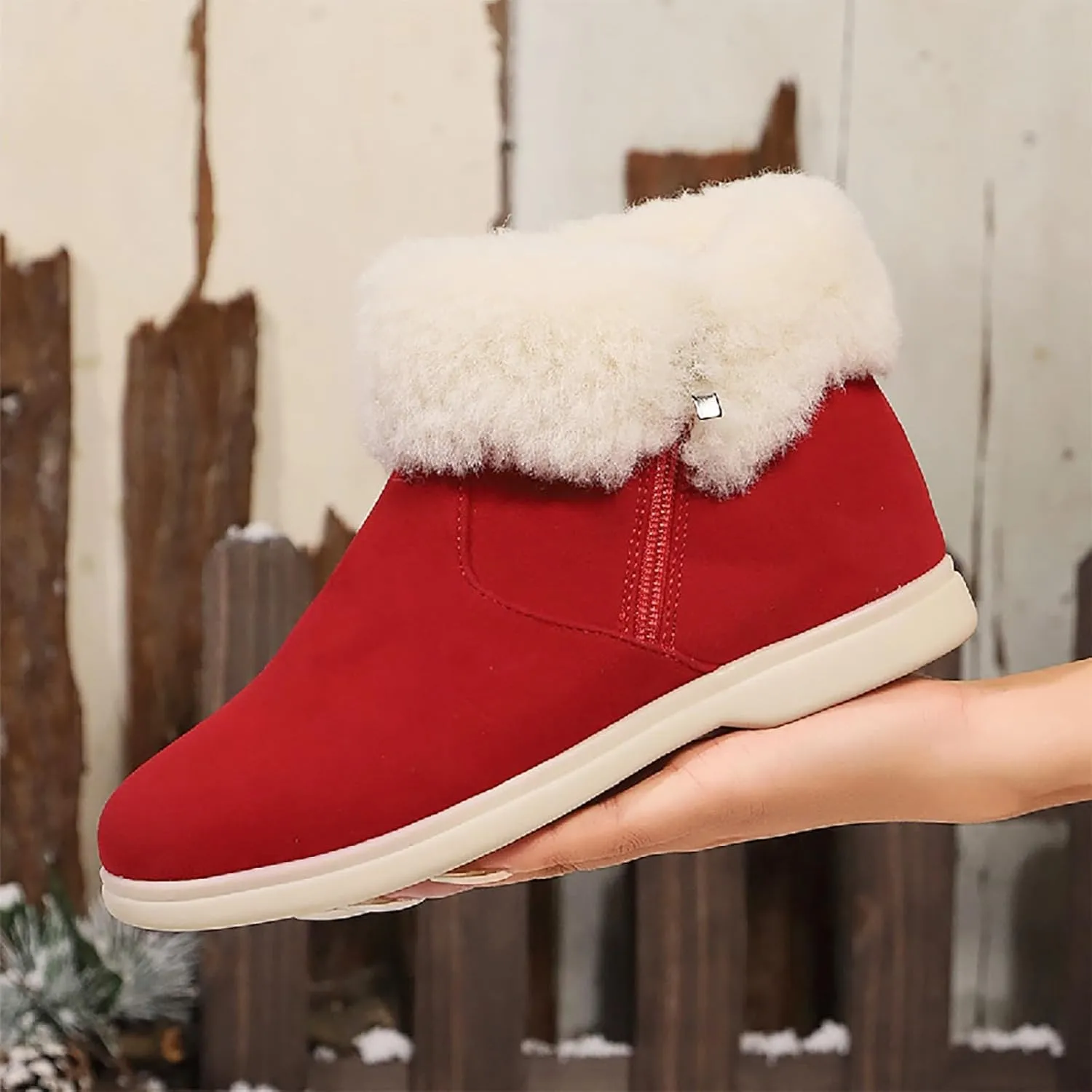 Slippers for Women & Men Indoor and Outdoor Winter Warm Fuzzy House Boots Slip On Sneakers for Cozy Feet Wide Slipper Shoes Unisex