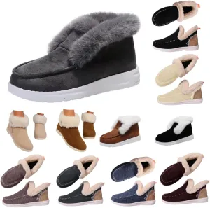Slippers for Women & Men Indoor and Outdoor Winter Warm Fuzzy House Boots Slip On Sneakers for Cozy Feet Wide Slipper Shoes Unisex