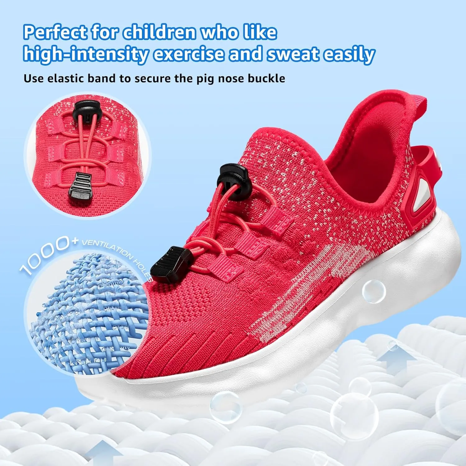 Sneakers for Boys Slip on Sneakers Girls School Tennis Gym Athletic