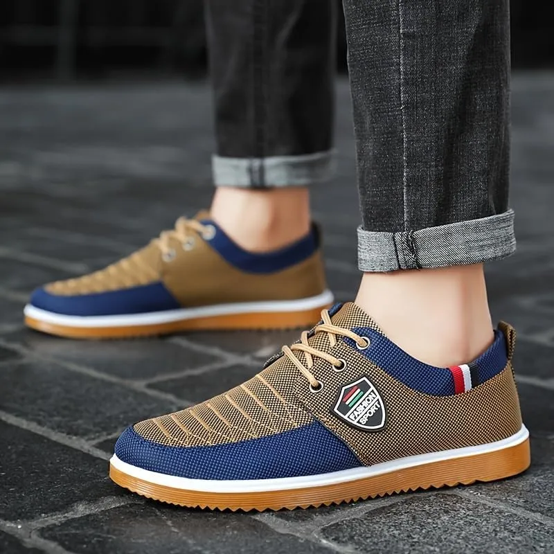 Sneakers for Men Non Slip Skate Shoes Breathable Casual Shoe Men's Fashion Walking Sneaker for Outdoor Activities