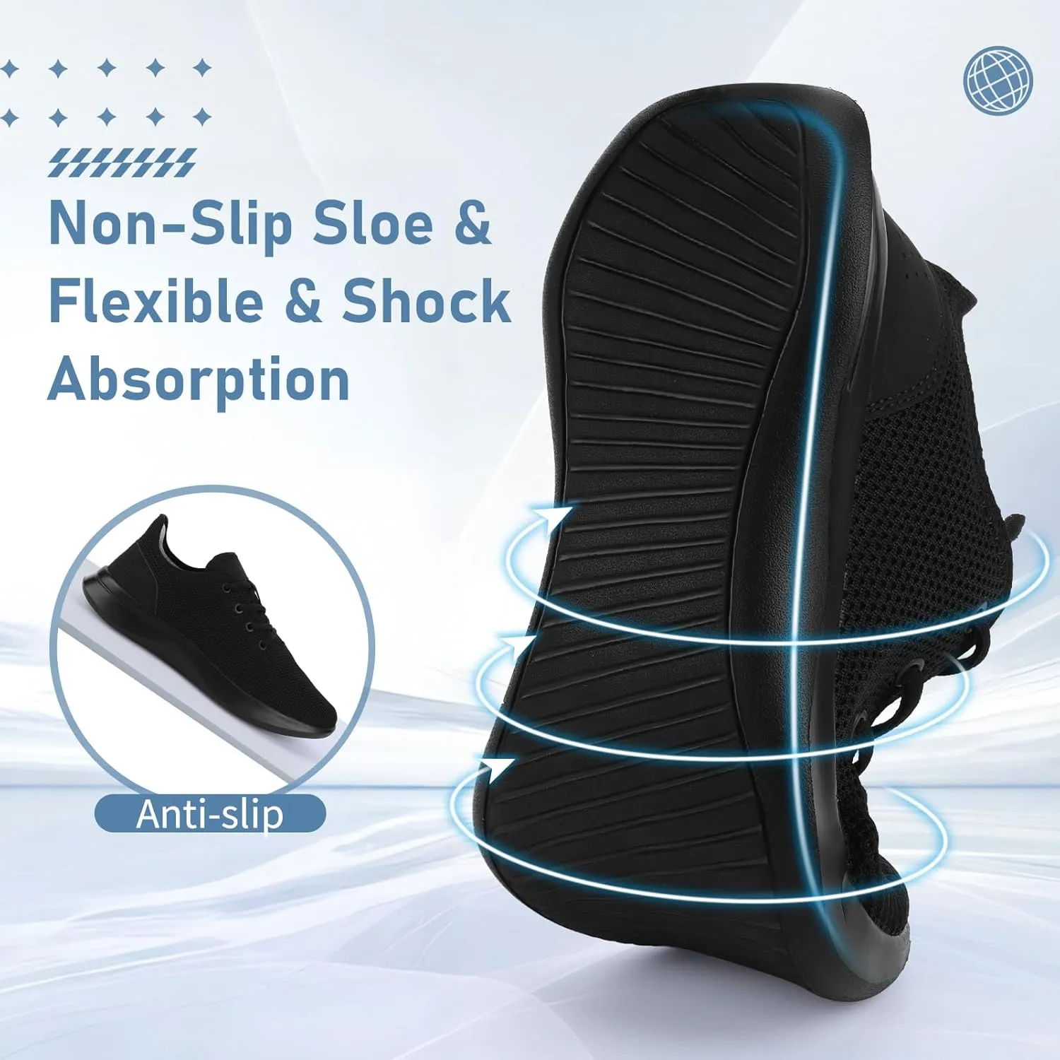 Sneakers for Women Men, Walking Shoes Tree Women’s Runner Sneakers with Arch Support, Comfortable Lightweight Walking Sneakers, Non Slip Athletic Tennis Running Shoes for Gym Workout Yoga Walking