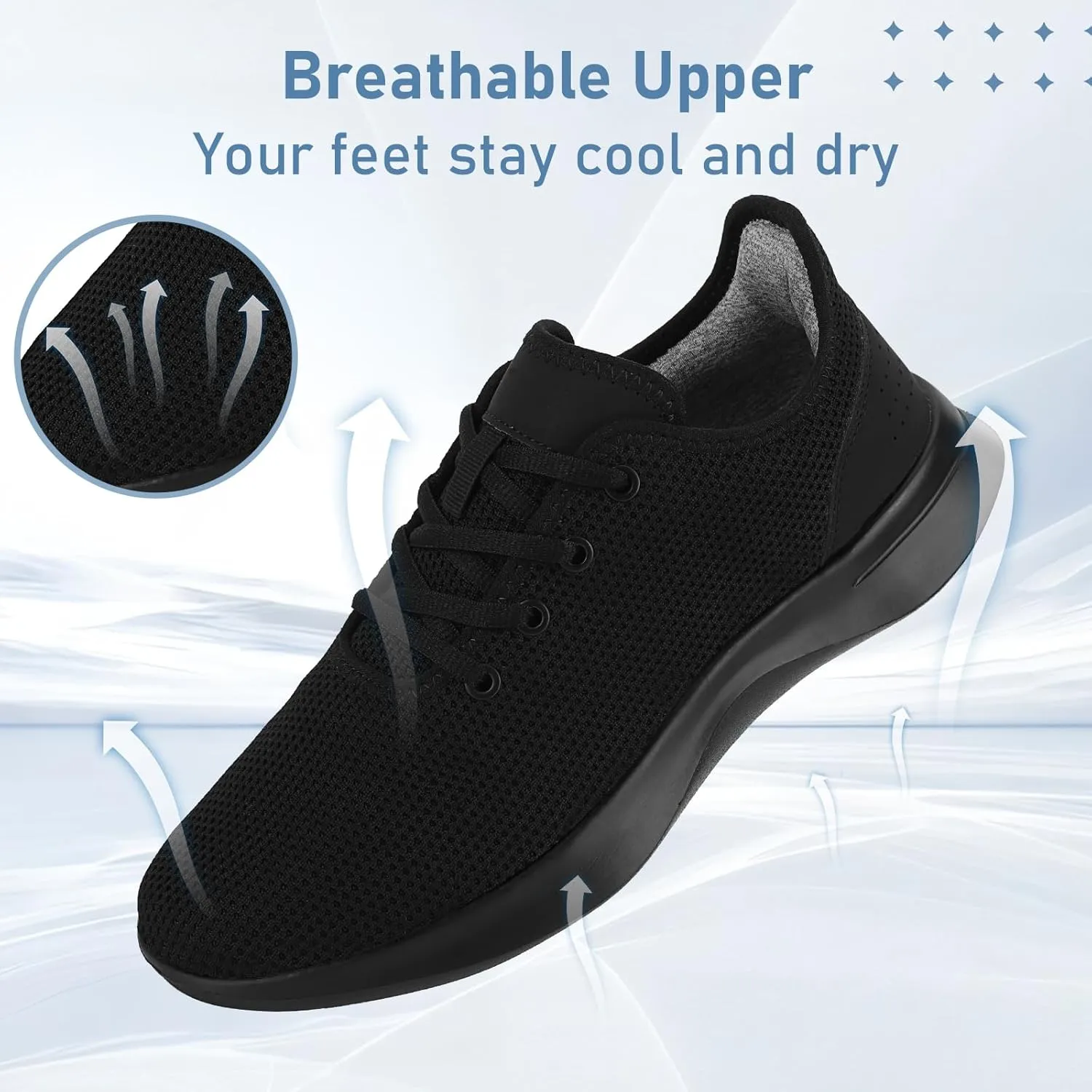 Sneakers for Women Men, Walking Shoes Tree Women’s Runner Sneakers with Arch Support, Comfortable Lightweight Walking Sneakers, Non Slip Athletic Tennis Running Shoes for Gym Workout Yoga Walking