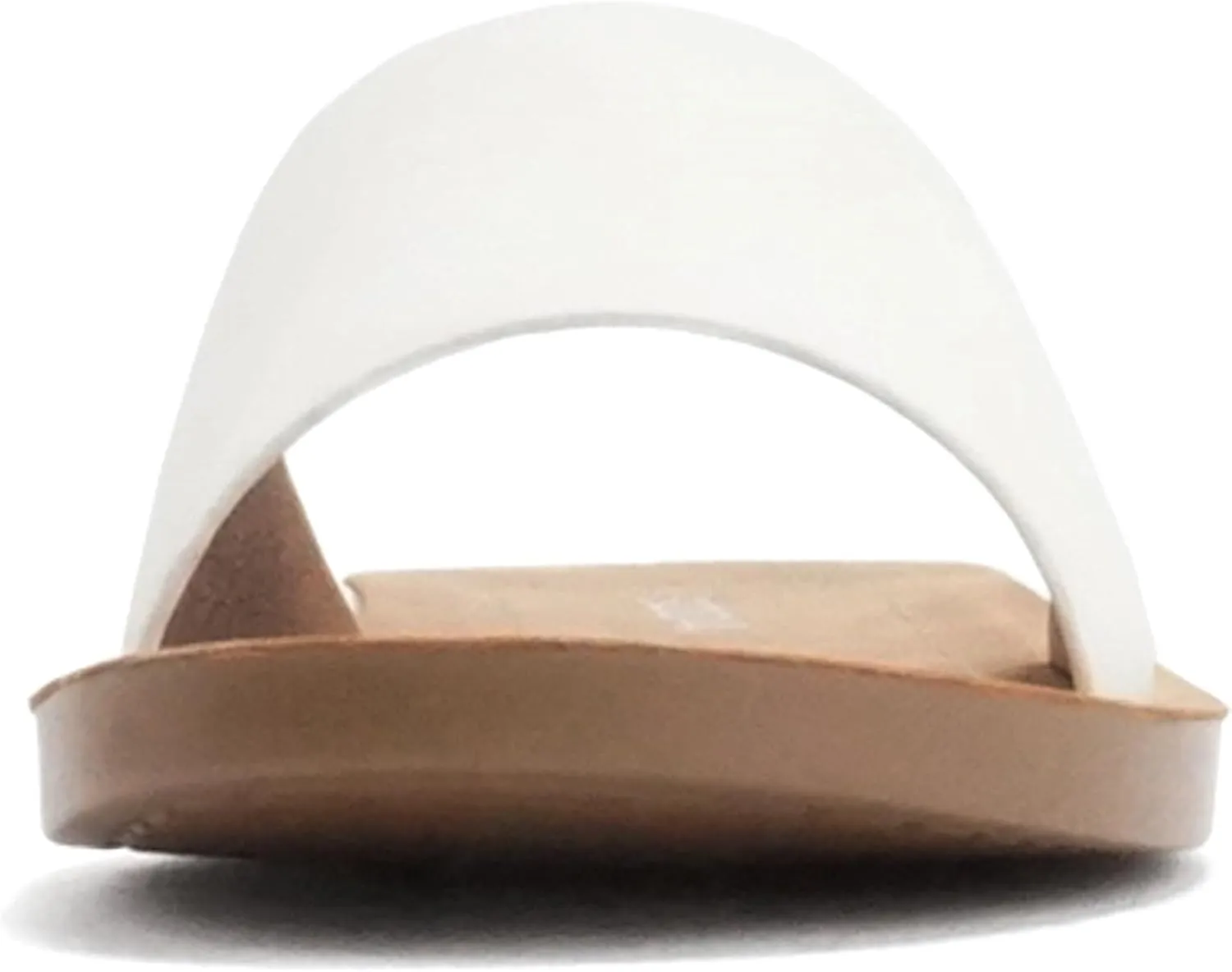 Soda Shoes Efron-S Women Flip Flops Basic Plain Slippers Slip On Sandals Slides Casual Peep Toe Beach