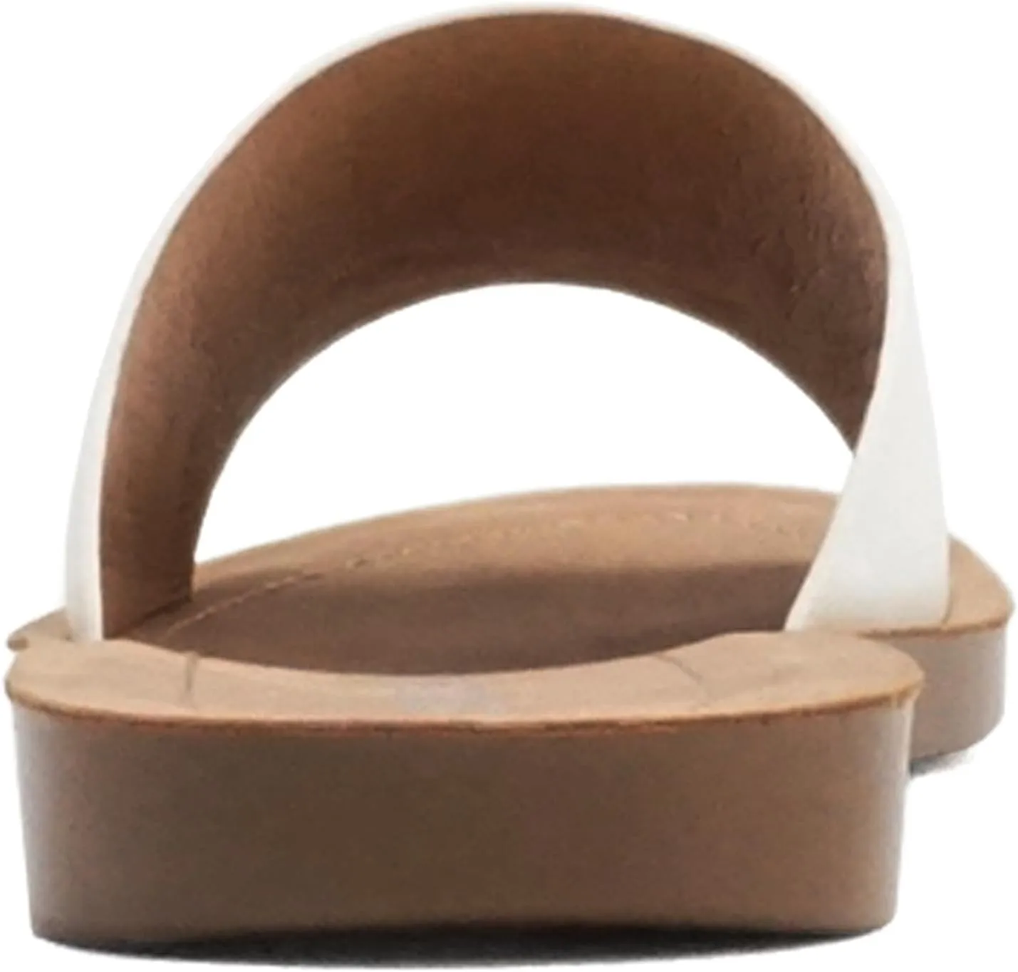 Soda Shoes Efron-S Women Flip Flops Basic Plain Slippers Slip On Sandals Slides Casual Peep Toe Beach