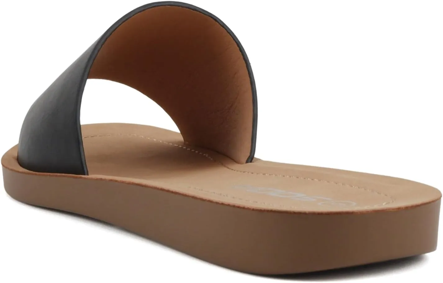 Soda Shoes Efron-S Women Flip Flops Basic Plain Slippers Slip On Sandals Slides Casual Peep Toe Beach