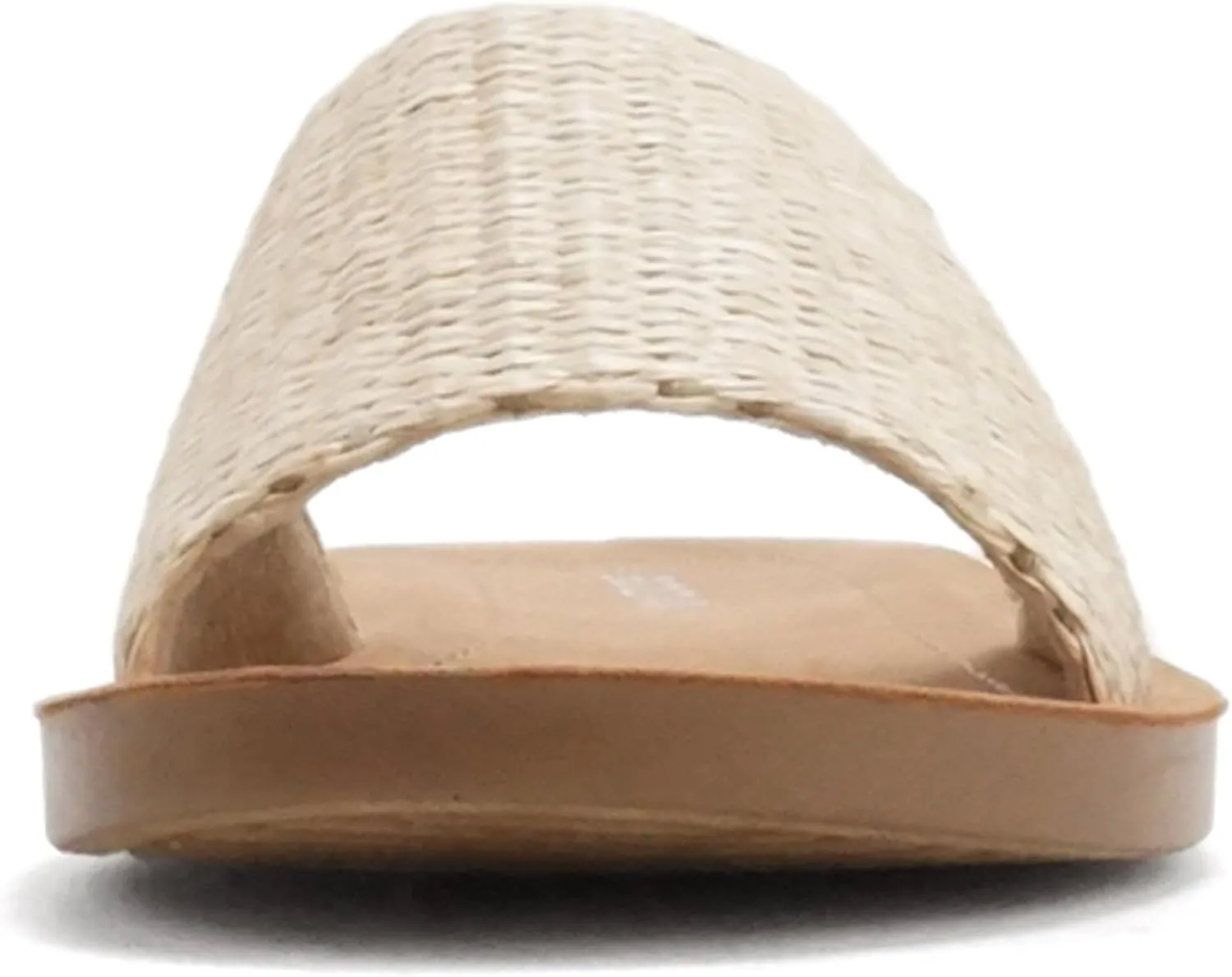 Soda Shoes Efron-S Women Flip Flops Basic Plain Slippers Slip On Sandals Slides Casual Peep Toe Beach