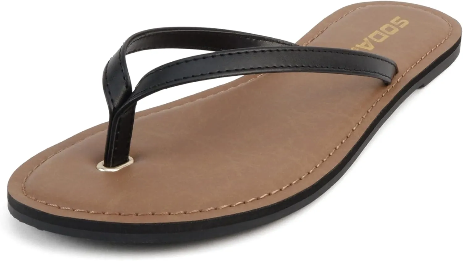 Soda Shoes Women Flip Flops Basic Plain Sandals Strap Casual Beach Thongs FELER