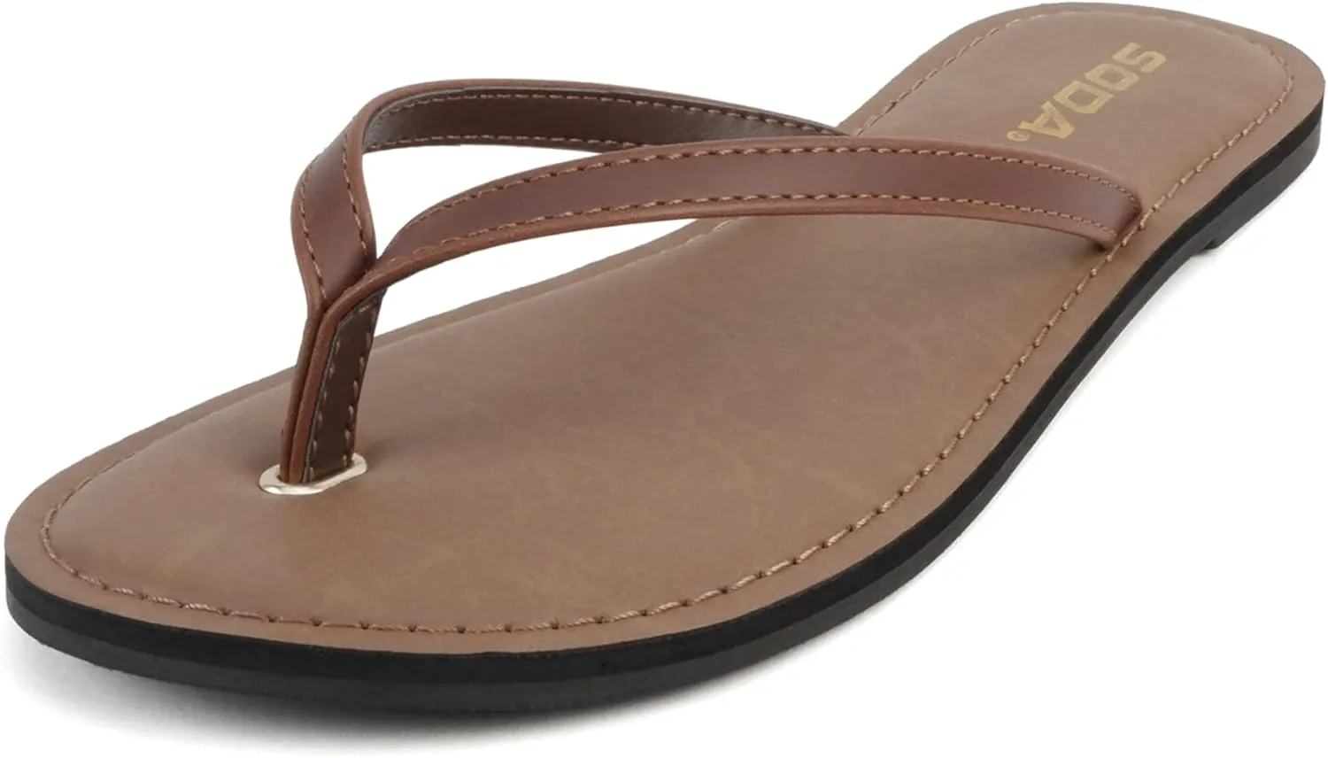 Soda Shoes Women Flip Flops Basic Plain Sandals Strap Casual Beach Thongs FELER