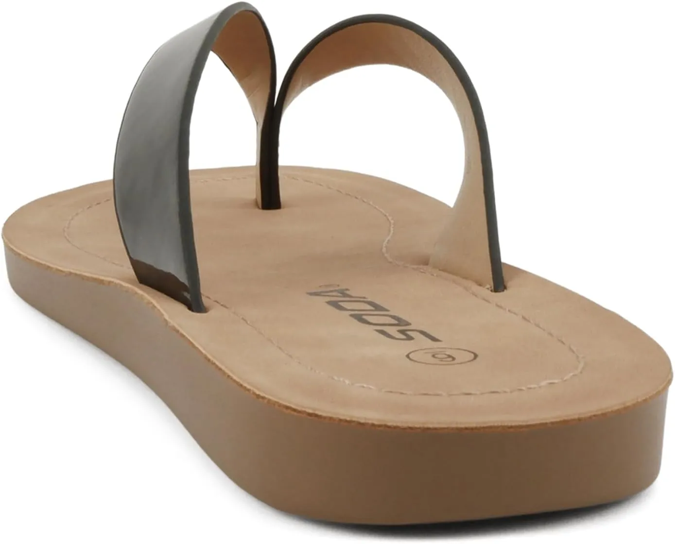 Soda Shoes Women Flip Flops Basic Plain Slippers Thongs Sandals Strap Casual Beach Ella-S