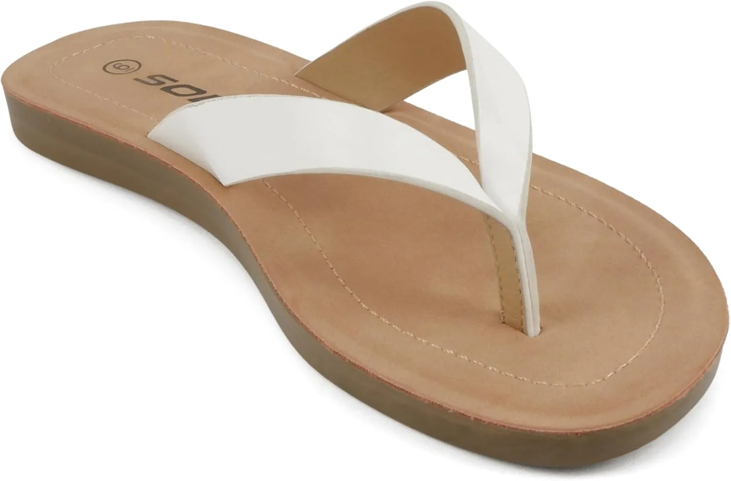 Soda Shoes Women Flip Flops Basic Plain Slippers Thongs Sandals Strap Casual Beach Ella-S