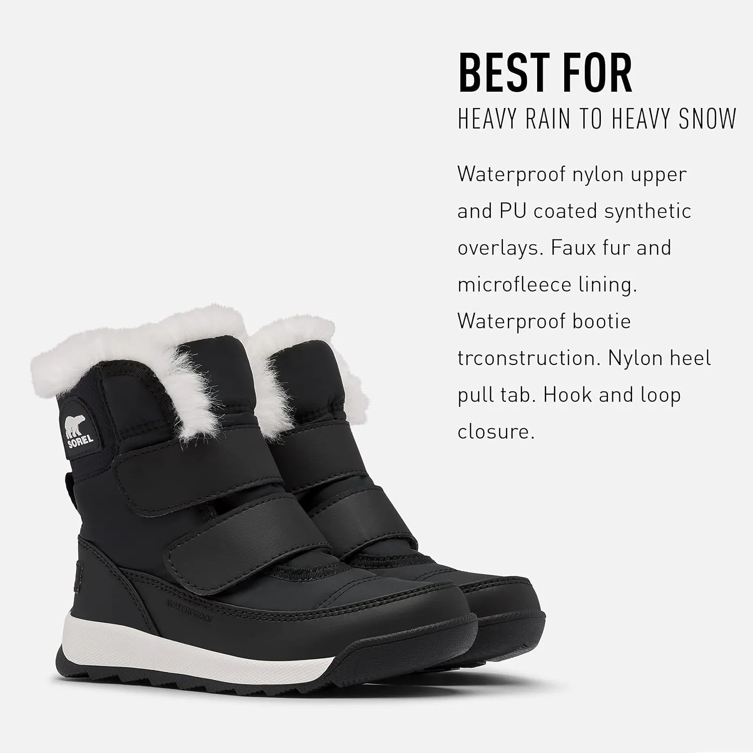 Sorel Unisex-Child Whitney II Strap Waterproof Snow Boot