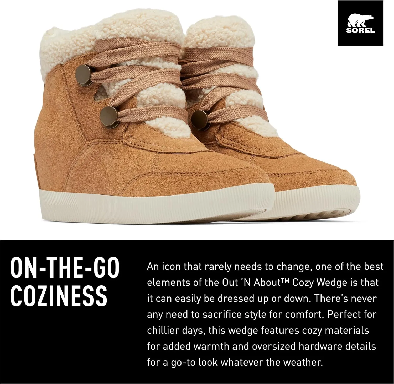 Sorel Women's Out N About Cozy Wedge Boots