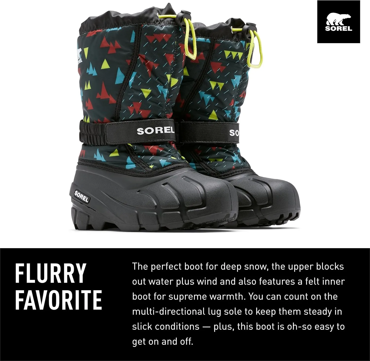 Sorel Youth Flurry Print Boots