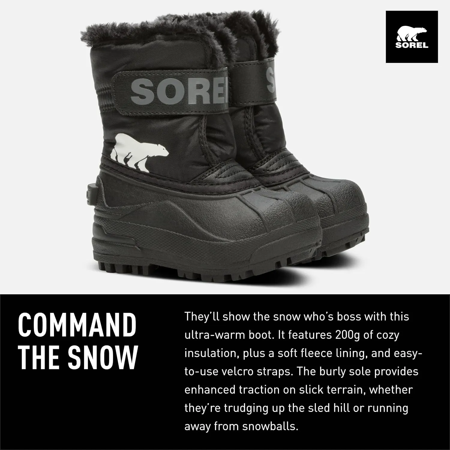 SOREL - Youth Snow Commander Snow Boots for Kids
