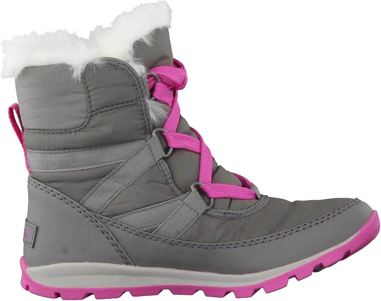 SOREL - Youth Whitney Short Lace Waterproof Snow Boots for Winter with Faux Fur Cuff