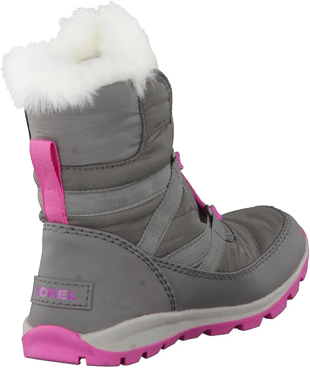 SOREL - Youth Whitney Short Lace Waterproof Snow Boots for Winter with Faux Fur Cuff