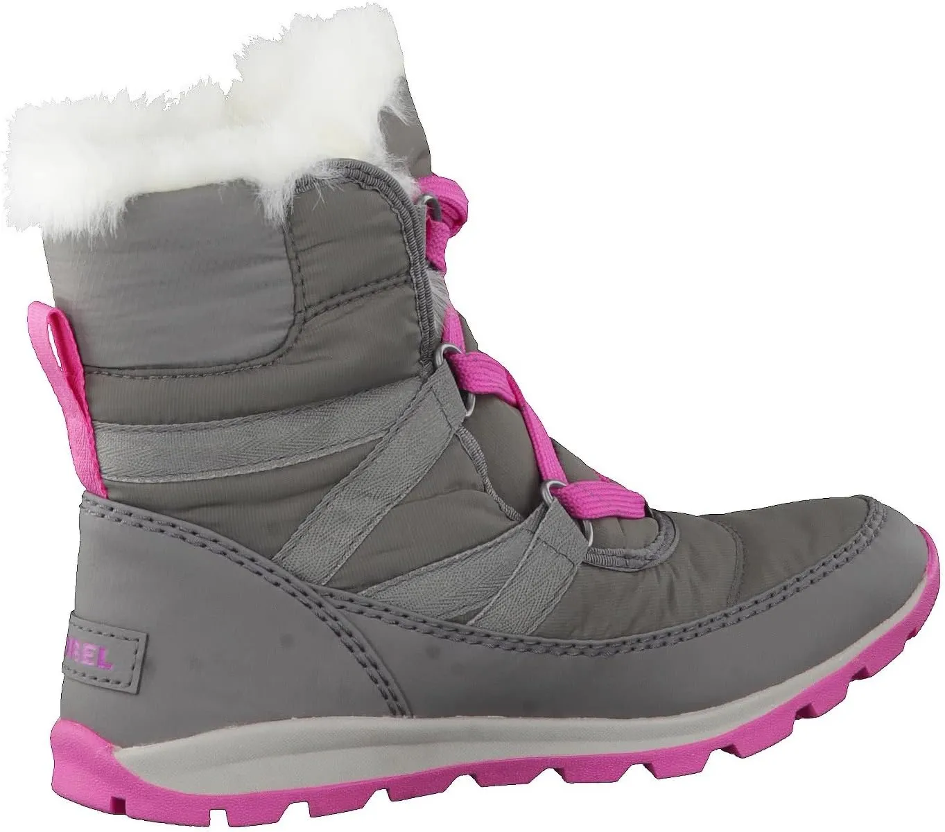 SOREL - Youth Whitney Short Lace Waterproof Snow Boots for Winter with Faux Fur Cuff