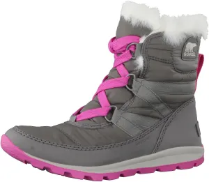 SOREL - Youth Whitney Short Lace Waterproof Snow Boots for Winter with Faux Fur Cuff