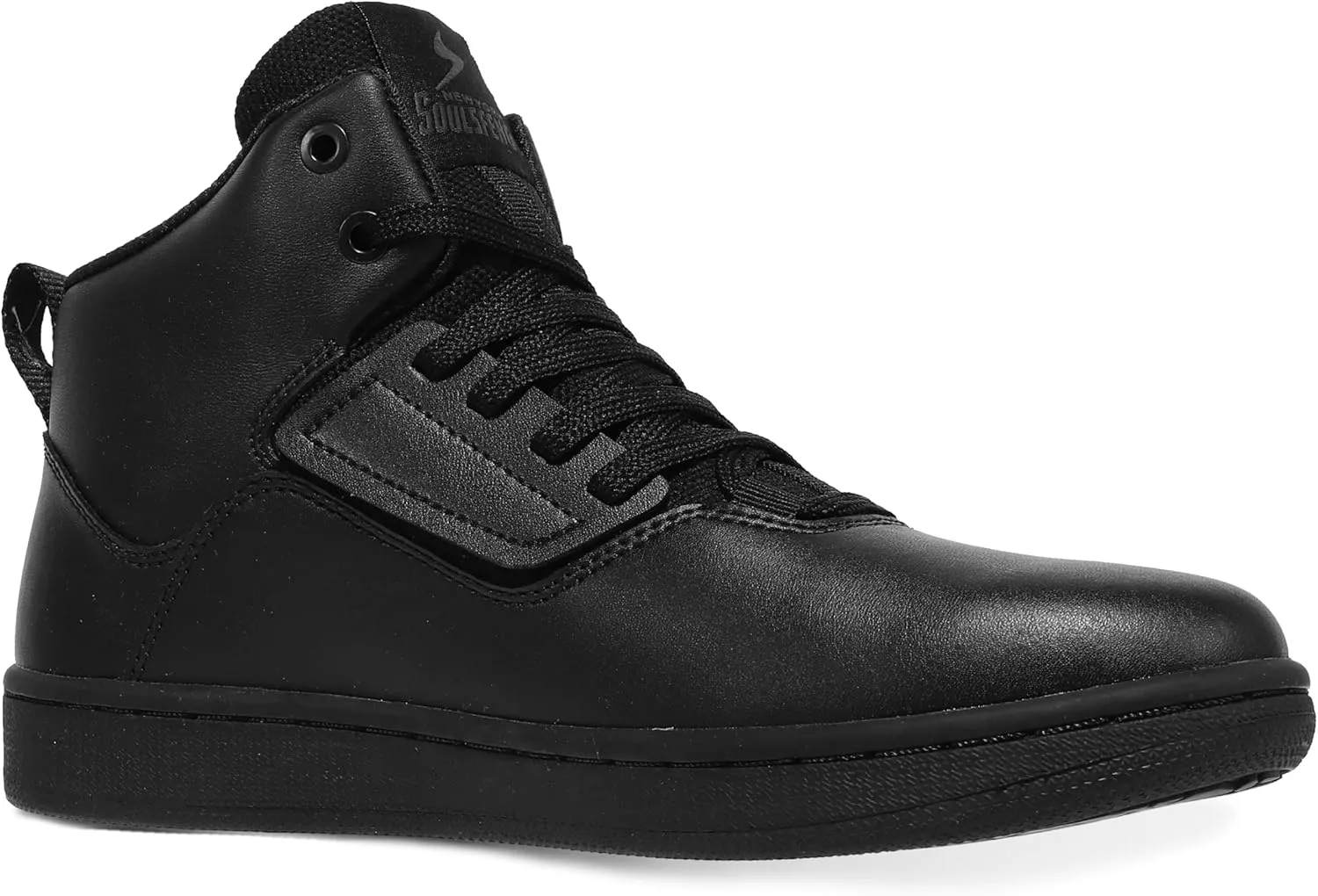 Soulsfeng Unisex Basketball Shoes Leather High Top Sneakers Comfortable Walking Skate Shoes