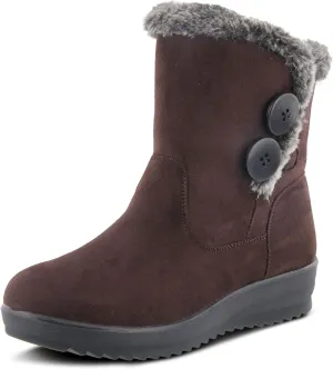 Spring Step Istra Ankle Boots for Women - Fashionable Womens Winter Boots - Womens Ankle Booties with Button Closure