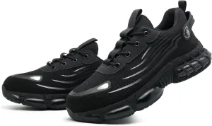 Steel Toe Shoes for Men Women,Work Shoes with Air Cushion,Prestivos Shoes Safety Shoes,Lightweight Steel Toe Sneakers for Men