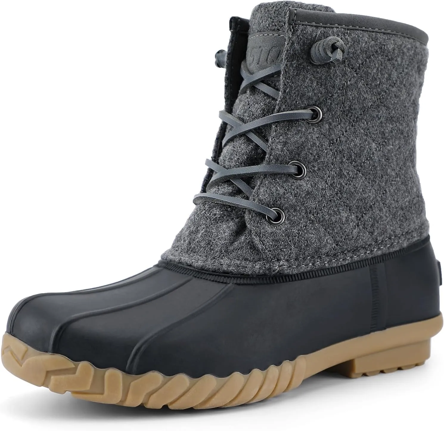 STQ Duck Boots for Women Waterproof Winter Boots Quilted Snow Boots