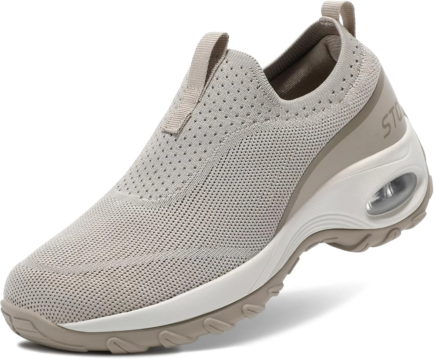 STQ Slip on Walking Shoes for Women Arch Support Mesh Comfy Work Shoes