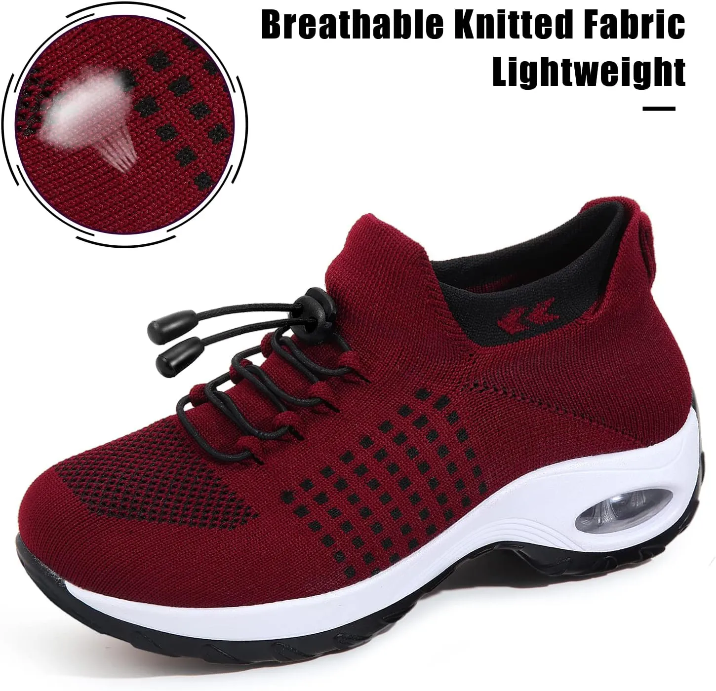 STUNAHOME Orthopedic Sneakers Breathable Women Walking Shoes Slip on Trainers Women's Comfortable Casual Ladies Athletic Shoe Thick Bottom