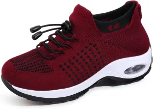 STUNAHOME Orthopedic Sneakers Breathable Women Walking Shoes Slip on Trainers Women's Comfortable Casual Ladies Athletic Shoe Thick Bottom
