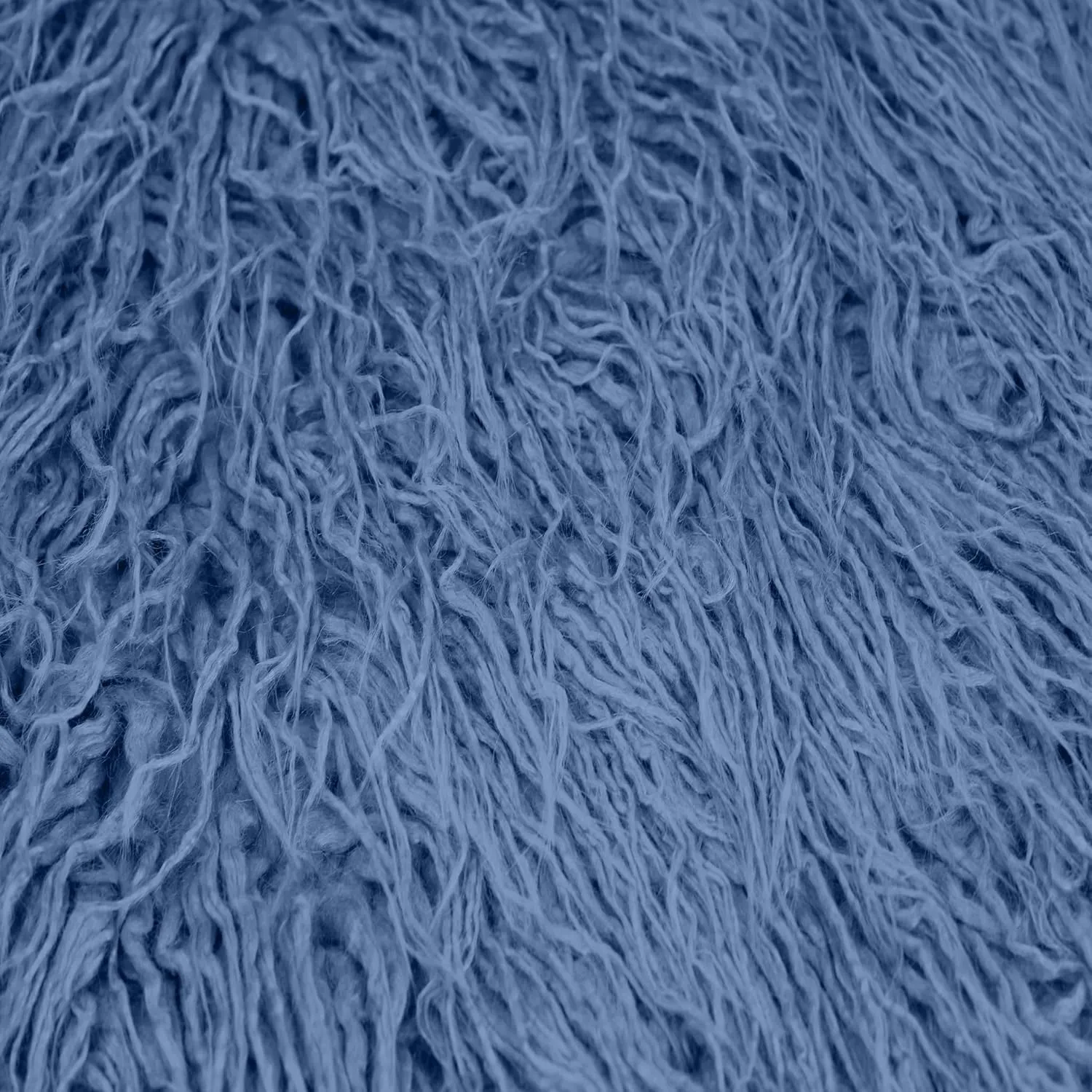 Stylish FABRIC Mongolian Sheep Wool Faux Fur-Fabric by The Yard-Shaggy Mohair-for Sewing, Apparel, Clothing, Costumes, Pillows, Rugs, Decorations, Upholstery, Home DIY Project, Slate Blue 1 Yard