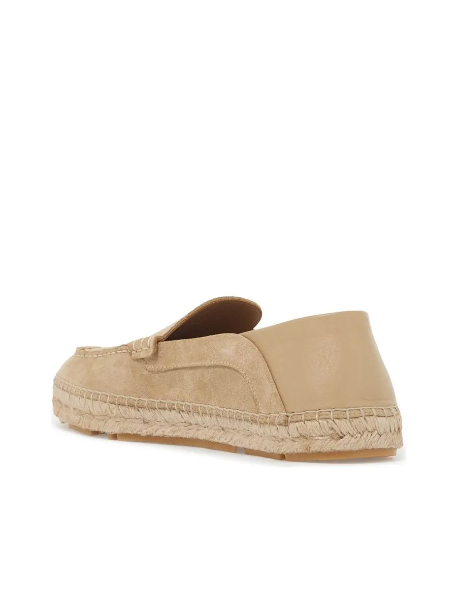 Suede Moccasinstyle Espadrilles