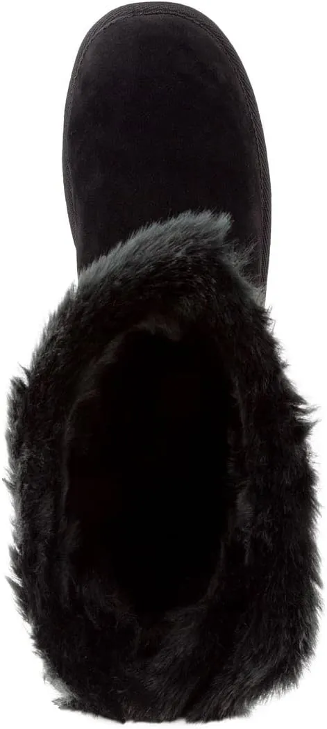 Sugar Womens Panthea Microsuede Faux Fur Winter & Snow Boots