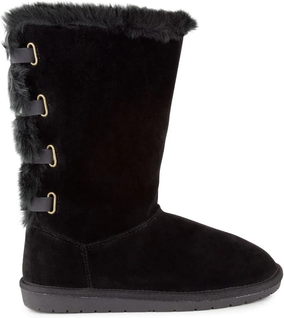 Sugar Womens Panthea Microsuede Faux Fur Winter & Snow Boots
