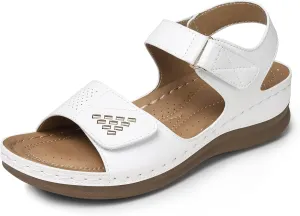 SWQZVT Women Comfortable Flat Sandals: Closed Toe Dressy Summer Sandal - Fisherman Hollow Out Walking Sandals
