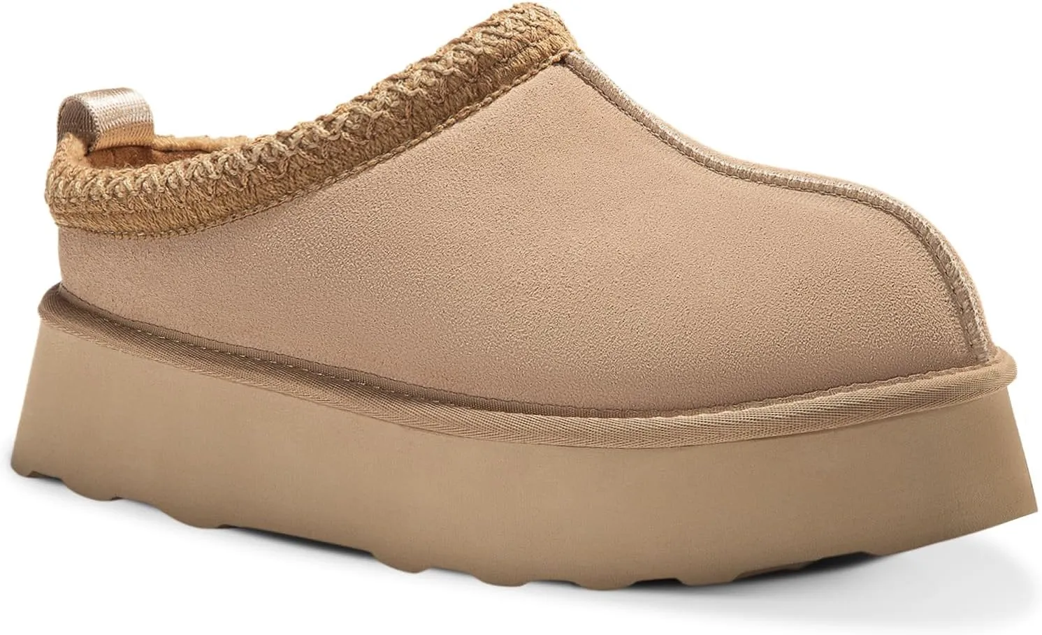 Tanamo Platform Slippers Women Ultra Mini Boots Ladie Shoes Outdoor Indoor Short Ankle Fur Fleece Fuzzy Cozy Fluffy Lining Comfortable Memory Foam