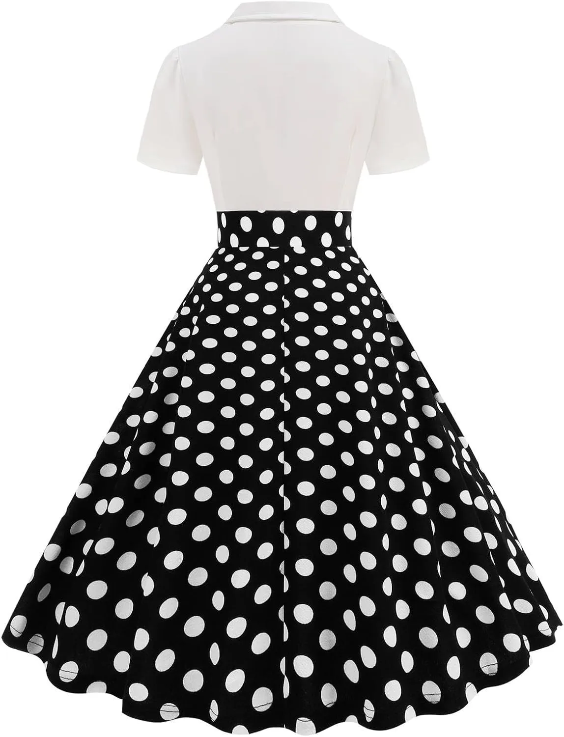 Tea Party Dress for Women 1950S 1960S Vintage Short Prom Summer Polka Dot Cocktail Swing Retro 50'S Style Dresses