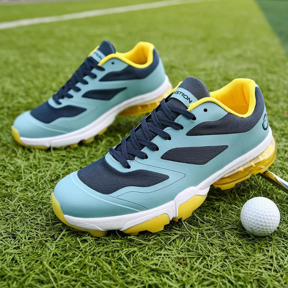 THESTRON New Men Golf Shoes 8 Spikes Professional Outdoor Golf Sport Sneaker for Men