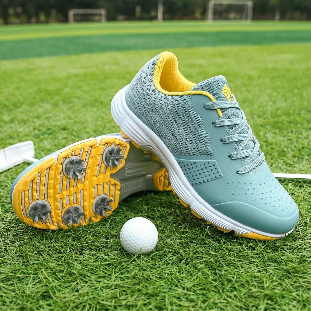 THESTRON Professional Golf Shoes for Men 7 Spikes Non-Slip Outdoor Golf Sport Training Sneakers Mens Comfortable Sport Shoes for Golfing Size 7-15
